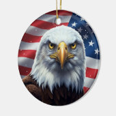 Classic American Patriotism  Keramisch Ornament (Links)
