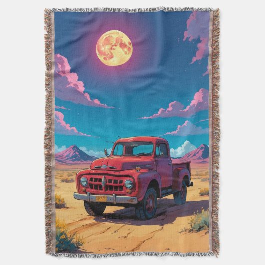 Classic American Pickup  Deken (Voorkant Verticaal)