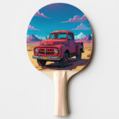Classic American Pickup Ping Pong Paddle Tafeltennisbatje (Achterkant)