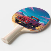Classic American Pickup Ping Pong Paddle Tafeltennisbatje (Voorkant Gekanteld)