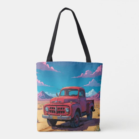 Classic American Pickup Tote Bag (Achterkant)