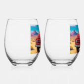 Classic American Pickup   Wijnglas Zonder Voet (Rechts)