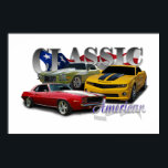 Classic American Poster<br><div class="desc">Camaros</div>