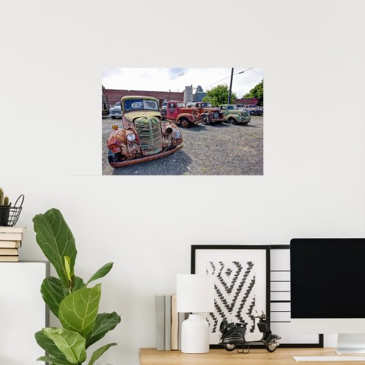 CLASSIC AMERICAN TRUCK LINEUP 2 POSTER (Thuiskantoor)