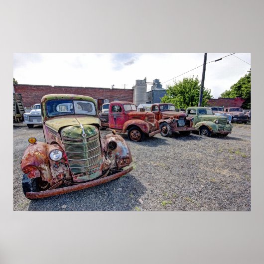 CLASSIC AMERICAN TRUCK LINEUP 2 POSTER (Voorkant)