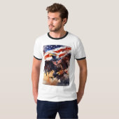 Classic Americana: Tijdloos traditioneel Tattoo de T-shirt (Voorkant volledig)