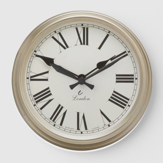 Classic and Elegant Roman Numeral London Grote Klok (Voorkant)