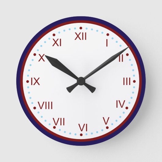 Classic and Elegant Roman Numeral Ronde Klok (Voorkant)
