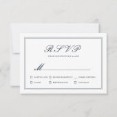 Classic and Simple Elegant Wedding RSVP (Voorkant)