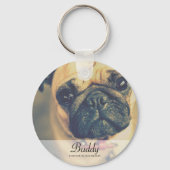 Classic and Simple Pet Photo Memorial Sleutelhanger (Voorkant)