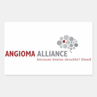 Classic Angioma Alliance Logo Gear Rechthoekige Sticker