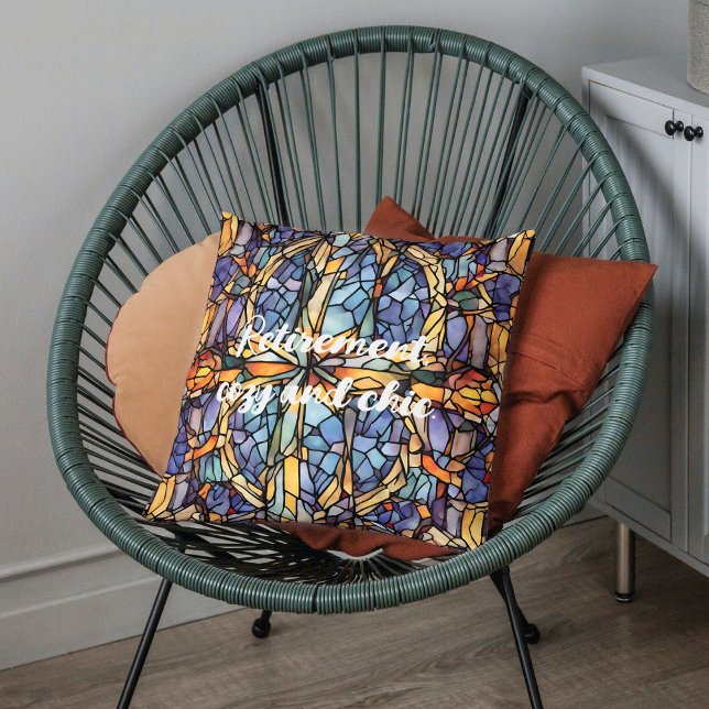 Classic Antiek Tegel Retirement Gifts voor Haar Ma Kussen (Classic Antique Tile Retirement Gifts for Her Mom)