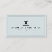Classic Apothecary Holistic Medicine Bord Blauw Visitekaartje (Voorkant)