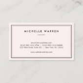 Classic Apothecary Holistic Medicine Bord Roze Visitekaartje (Achterkant)