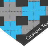 Classic Argyle Blue Black Diamond, speciaal gepers Korte Tafelloper (Hoek)