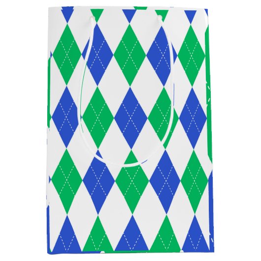 Classic Argyle Pattern - Golffeest Medium Cadeauzakje (Voorkant)