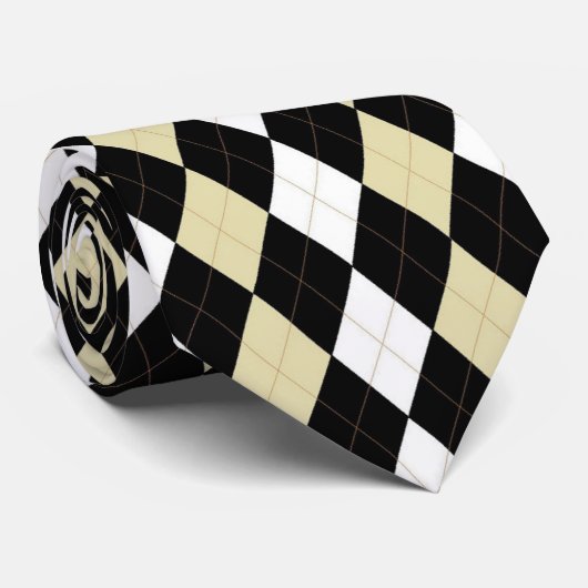 Classic Argyle Stropdas (Opgerold)