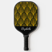 Classic Art Deco elegant cadeau voor moeder Pickleball Paddle (Voorkant)