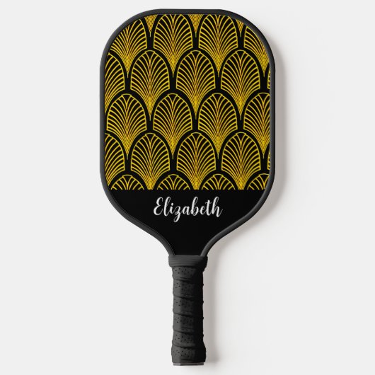 Classic Art Deco elegant cadeau voor moeder Pickleball Paddle (Voorkant)