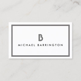 CLASSIC ART DECO MONOGRAM INITIAAL LOGO II VISITEKAARTJE