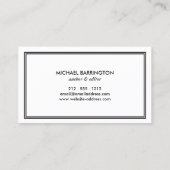 CLASSIC ART DECO MONOGRAM INITIAAL LOGO II VISITEKAARTJE (Achterkant)