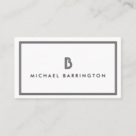 CLASSIC ART DECO MONOGRAM INITIAAL LOGO II VISITEKAARTJE