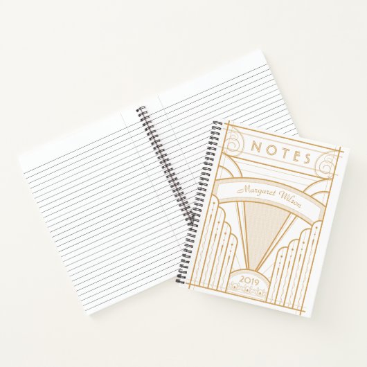 Classic Art Deco Pattern-laptop Notitieboek (Binnen)