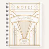 Classic Art Deco Pattern-laptop Notitieboek (Voorkant)