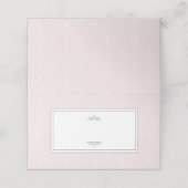 Classic Art Deco Pattern Roze Plaats Naam Kaart Plaatskaartje (Buitenkant ongevouwen)