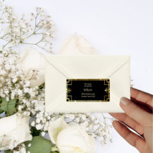 Classic Art Deco retouradres