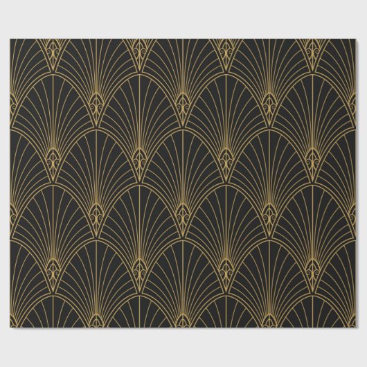 Classic Art Deco Seamless Pattern. Geometric Styli Cadeaupapier (Vlak)