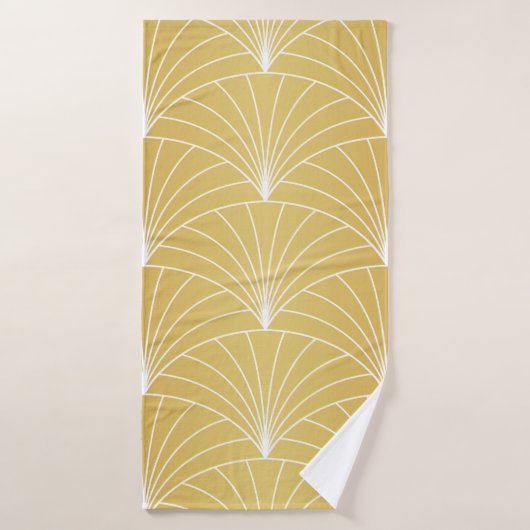 Classic Art Deco Seamless Pattern. Geometrische St Badhanddoek (Badhanddoek)