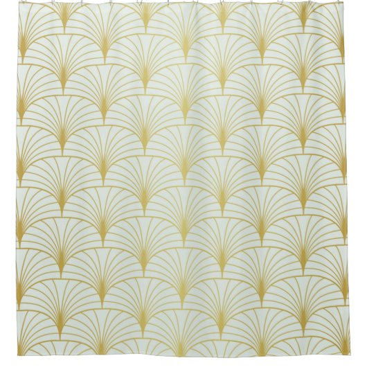 Classic Art Deco Seamless Pattern. Geometrische St Douchegordijn (Voorkant)