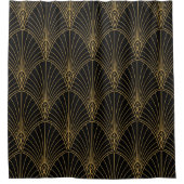 Classic Art Deco Seamless Pattern. Geometrische St Douchegordijn (Voorkant)