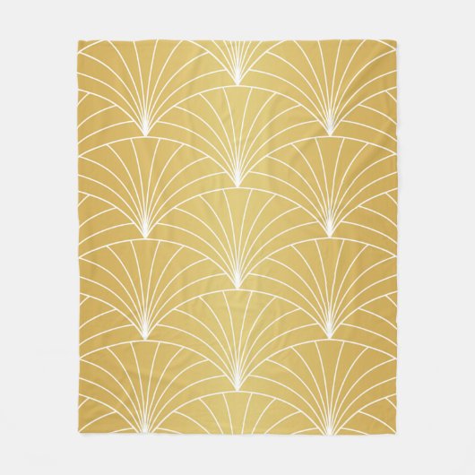 Classic Art Deco Seamless Pattern. Geometrische St Fleece Deken (Voorkant)