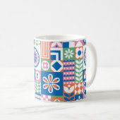 Classic Art Deco Seamless Pattern. Geometrische St Koffiemok (Voorkant rechts)