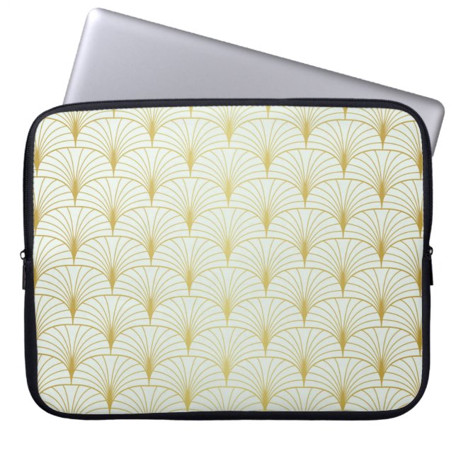 Classic Art Deco Seamless Pattern. Geometrische St Laptop Sleeve (Voorkant)