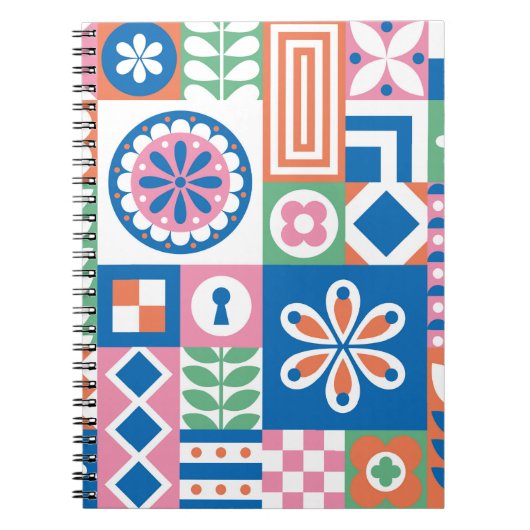 Classic Art Deco Seamless Pattern. Geometrische St Notitieboek (Voorkant)