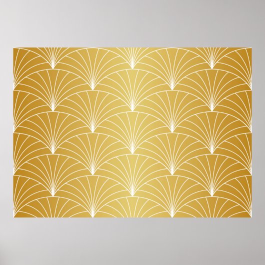 Classic Art Deco Seamless Pattern. Geometrische St Poster (Voorkant)