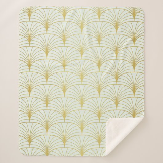Classic Art Deco Seamless Pattern. Geometrische St Sherpa Deken (Voorkant)