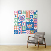 Classic Art Deco Seamless Pattern. Geometrische St Wandkleed (In situ)