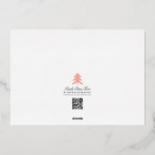 Classic  Art Deco Zwart Goud Save the Date Folie Uitnodiging (Achterkant)