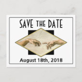 Classic Art Gay Wedding Bewaar de datum Aankondigingskaart (Voorkant)