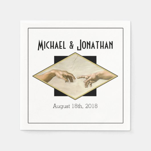 Classic Art Gay Wedding Servet (Voorkant)