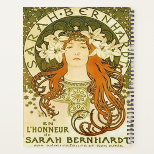 Classic Art Nouveau Poster Design Planner (Achterkant)