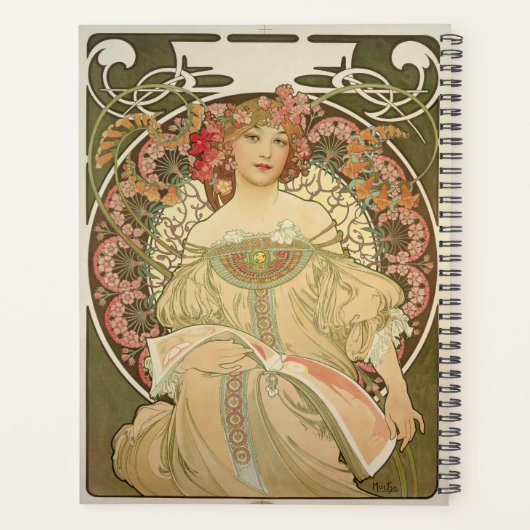 Classic Art Nouveau Poster Design Planner (Achterkant)