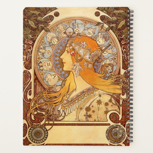 Classic Art Nouveau Poster Design Planner (Achterkant)