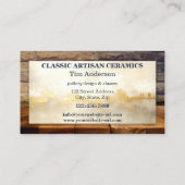 Classic Artisan keramische aardewerk Visitekaartje (Achterkant)