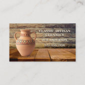 Classic Artisan keramische aardewerk Visitekaartje (Voorkant)