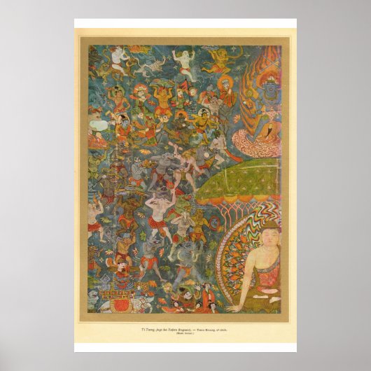 Classic Asian Art Hindu scène Poster (Voorkant)